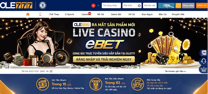 Top các sản phẩm Casino online Ole777 thú vị