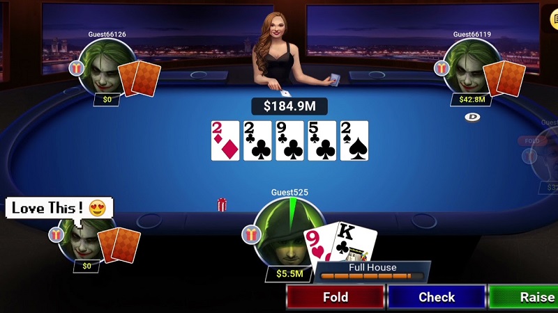 Các hành động trong Poker tại Ole777